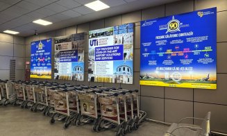 Spaţii publicitare cu închiriere imediată, la Aeroportul Cluj: "Zilnic, peste 9.000 de pasageri sunt cu ochii pe afacerea ta!"