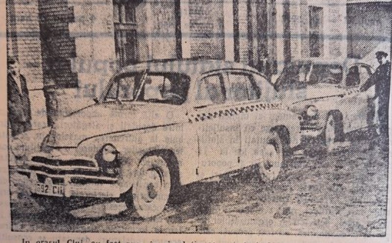 Primele auto-taxiuri la Cluj, 1956
