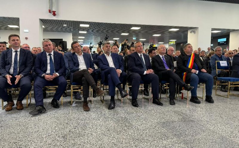 Noul terminal de la Aeroportul Cluj, inaugurat în prezența premierului Marcel Ciolacu. Sunt prezenți și Ciucă, Grindeanu, Bode și alte oficialități de la București