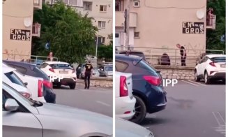 Incident șocant la Kaufland Mănăștur. Un bărbat a fost agresat de un agent de pază și stropit cu spray lacrimogen