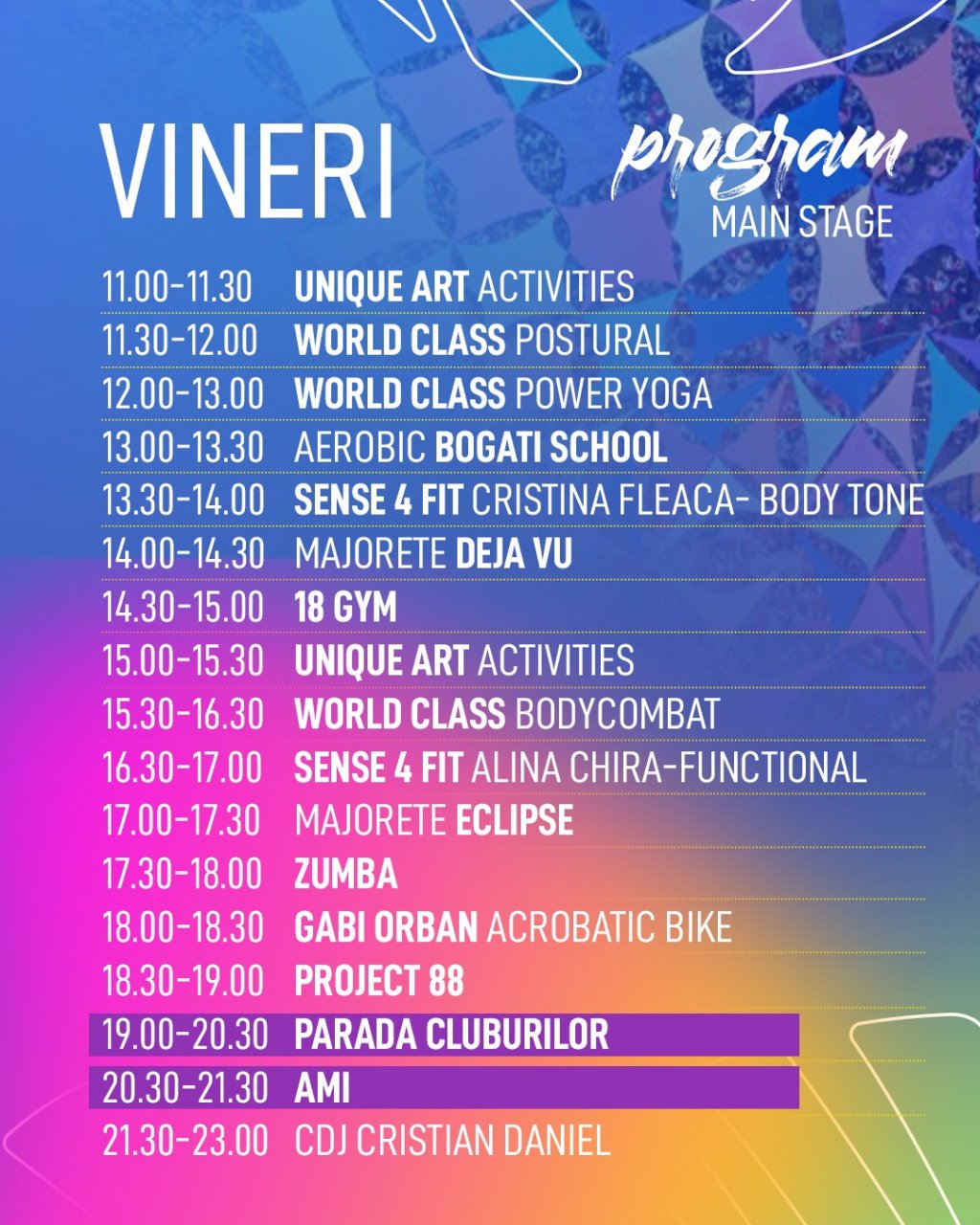 Sports Festival 2024. Programul activităților din a doua zi