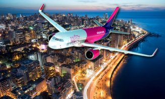 Cursă Wizz Air Larnaca-Cluj, cu GPS setat pe Liban