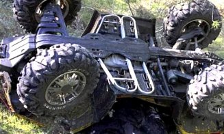 A DECEDAT clujeanul care s-a răsturnat cu ATV-ul