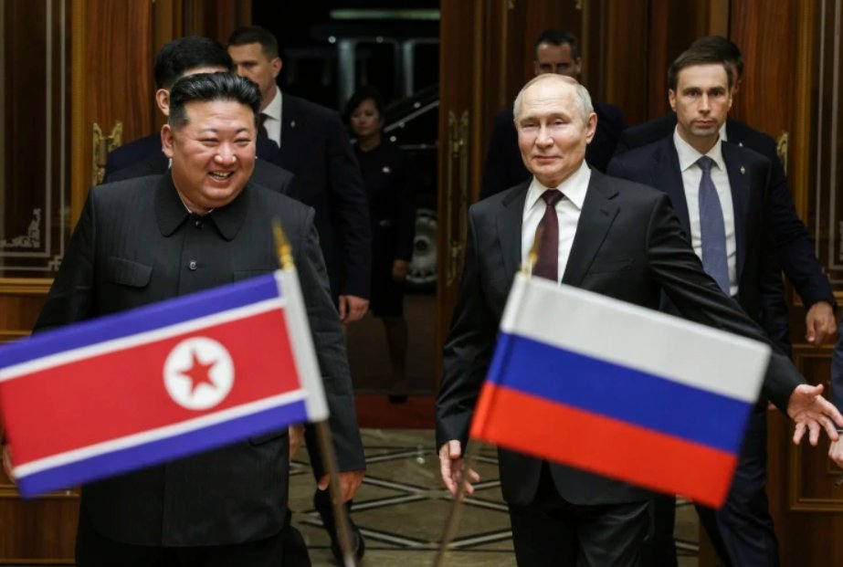 Întâlnire de seamă a dictatorilor în Coreea de Nord. Vladimir Putin şi Kim Jong-Un, față în față