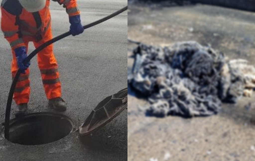 Ce au descoperit cei de la Compania de Apă într-un canal din Florești: "Așa ceva nu are ce căuta în rețeaua de canalizare"