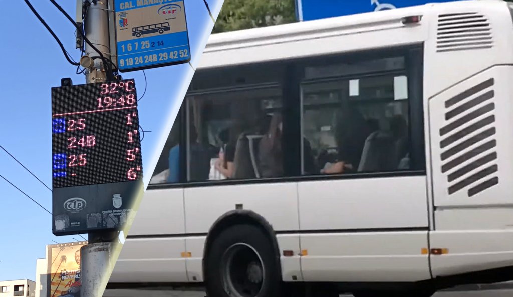 32°C la umbră în Cluj-Napoca miercuri seara / Câte grade să fi fost într-un autobuz CTP fără aer condiţionat şi geamuri cât latul palmei