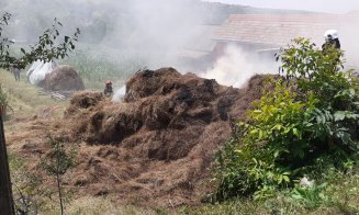 INCENDIU într-o gospodărie județul Cluj / Descărcare electrică din liniile de transport
