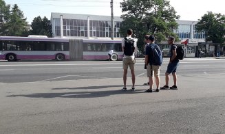 A luat foc un autobuz CTP în Observator