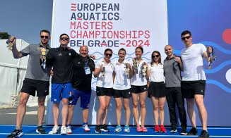 Salbă de medalii pentru "Universitatea" Cluj la europenele de nataţie Masters / 4 medalii de AUR inclusiv la categoria de vârstă 80-84 de an