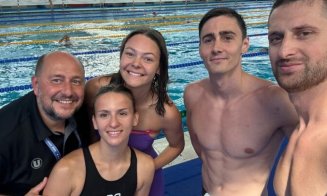 Salbă de medalii pentru "Universitatea" Cluj la europenele de nataţie Masters / 4 medalii de AUR inclusiv la categoria de vârstă 80-84 de an
