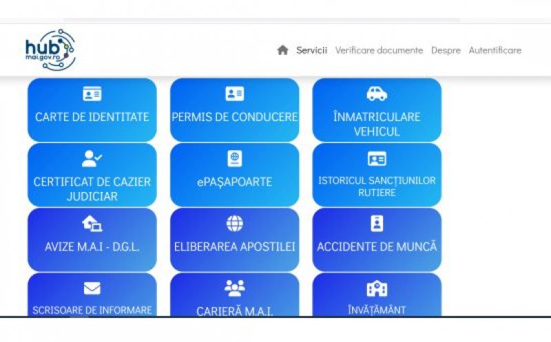 Peste 10 milioane de accesări ale HUB-ului MAI, serviciul online care te scapă de drumuri pe la ghișee