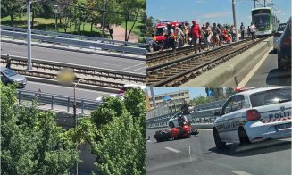 Accident mortal. Un tânăr motociclis și-a pierdut viața după ce a lovit o bordură și a zburat direct pe linia de tramvai