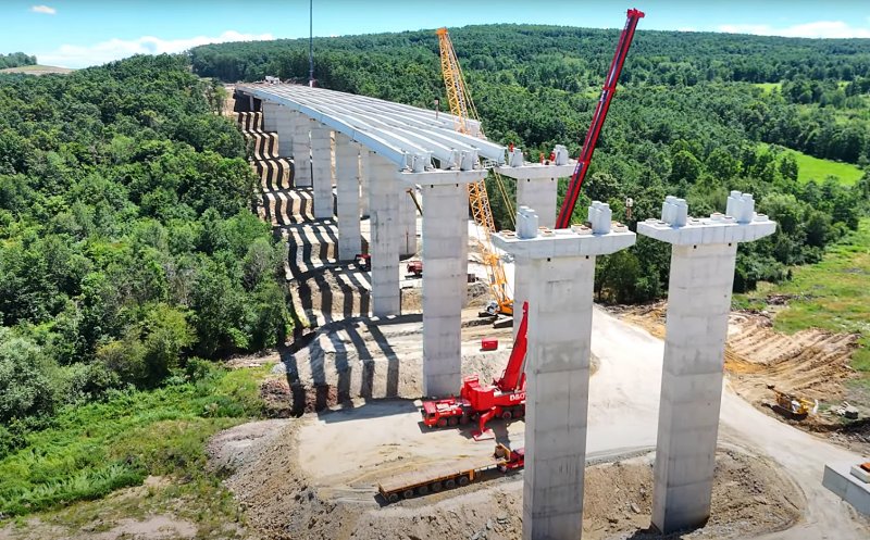 IMAGINI de excepţie de pe Autostrada Transilvania, lot integral Poarta Sălajului-Zimbor