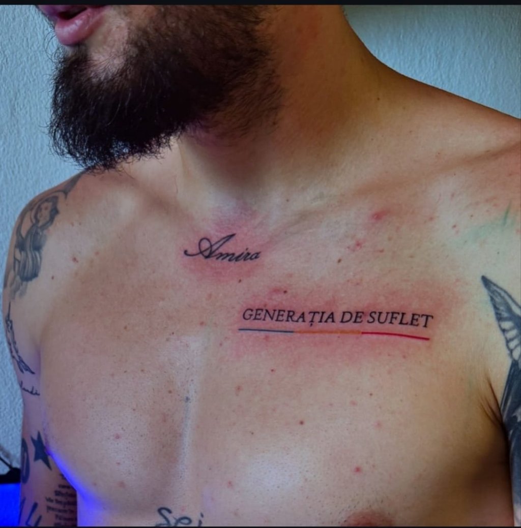 Vasile Mogoș, o nouă dovadă de atașament pentru echipa națională. Ce și-a tatuat jucătorul CFR-ului
