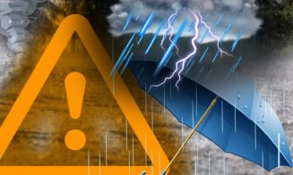 RO-ALERT: Cod Portocaliu de vreme rea în mai multe comune din Cluj