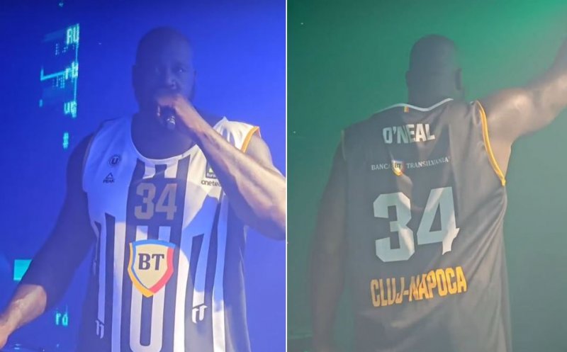 Celebrul baschetbalist Shaquille O’Neal, DJ în festival la Cluj. A făcut show pe scenă îmbrăcat tricoul echipei U BT