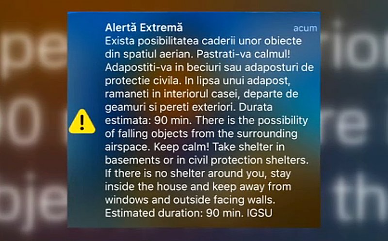Alertă aeriană în Tulcea noaptea trecută / Explozii la graniţa cu Ucraina