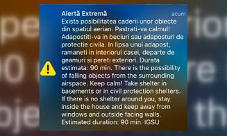 Alertă aeriană în Tulcea noaptea trecută / Explozii la graniţa cu Ucraina