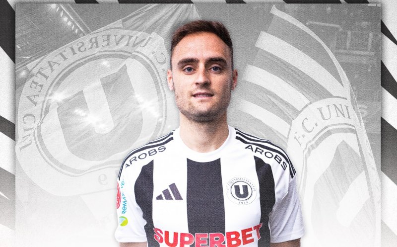 A venit fundașul stânga așteptat de Sabău. "U" Cluj a prezentat un fotbalist spaniol