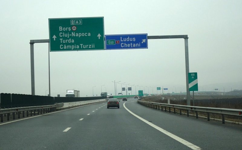Atenție, șoferi! Restricții de circulație pe A3 Câmpia Turzii – Nădășelu