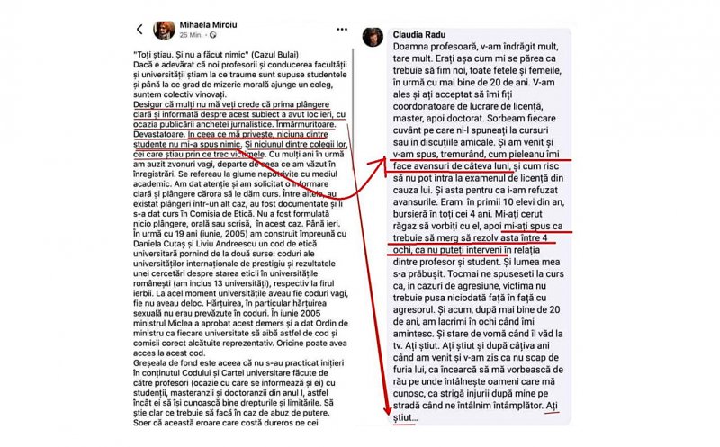 Alt PRĂDĂTOR SEXUAL "acoperit" de profesorii de la SNSPA / "Aţi ştiut... Și lumea mea s-a prăbușit. Am lacrimi în ochi. Și stare de vomă"