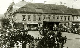 Ceremonia de dezvelire a monumentului ,,Gardianul Carpaților", în 1915