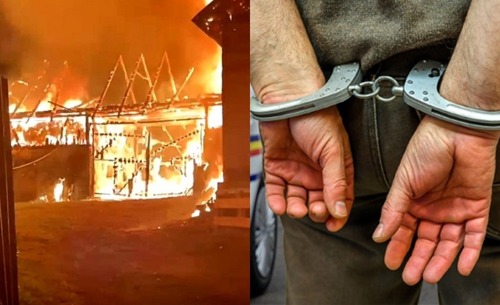 Piromanul de la Morlaca, reținut după incendiul devastator pe care l-a provocat. Ce a făcut imediat după atac