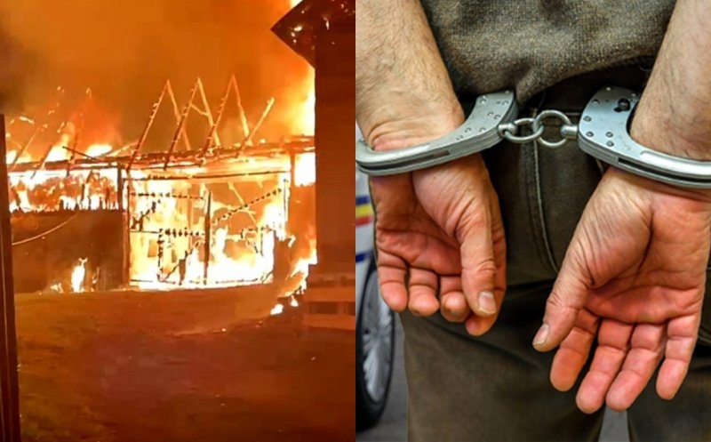 Piromanul de la Morlaca, reținut după incendiul devastator pe care l-a provocat. Ce a făcut imediat după atac