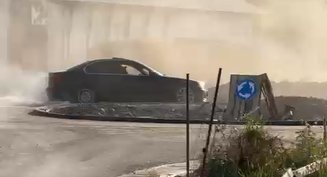 Cluj: Drifturi într-un sens giratoriu. Șoferul a rămas fără permis și e bun de plată
