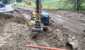 Se construiește un nou pod într-o localitate din județul Cluj