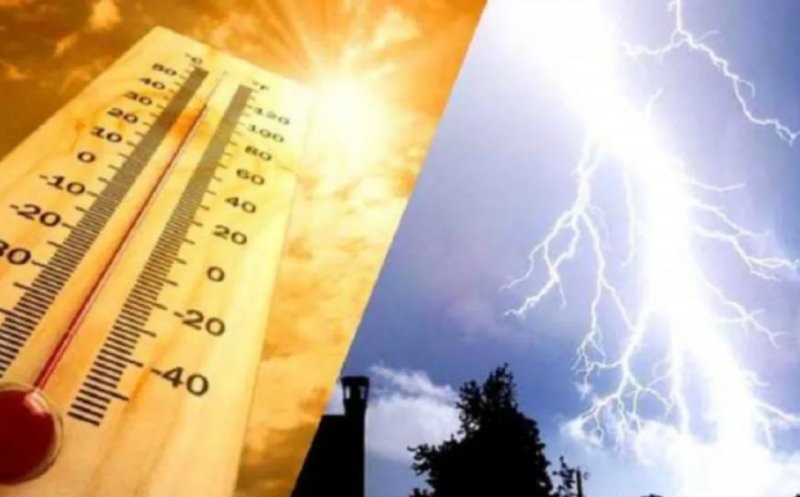 Cluj: Cod PORTOCALIU de caniculă, cod GALBEN de instabilitate atmosferică