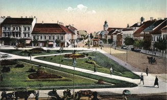 IMAGINE mai puțin circulată cu Piața Unirii. E de la 1915