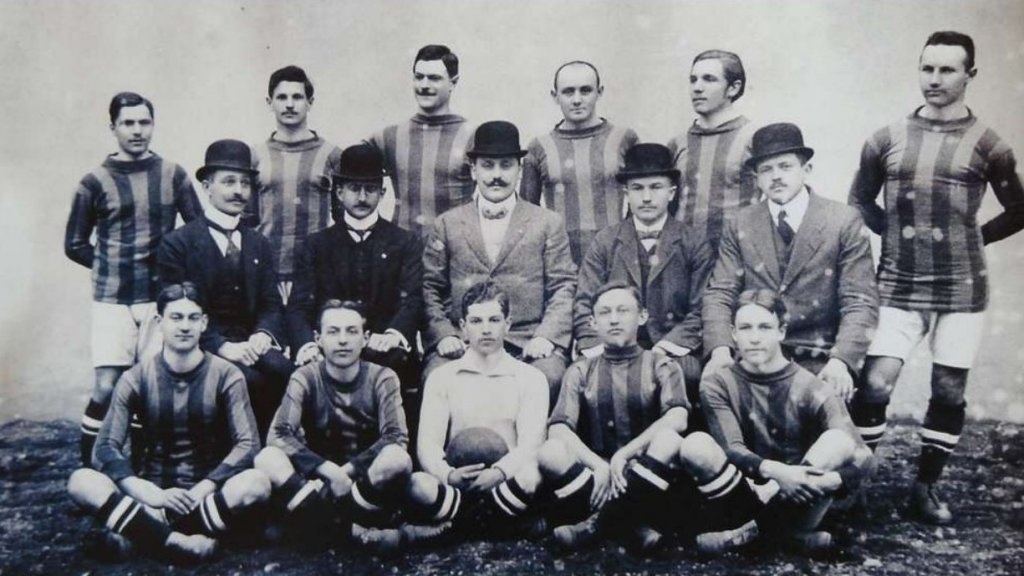 IMAGINE DOCUMENT: Printre primele fotografii cu fotbaliștii din Cluj la începutul secolului trecut