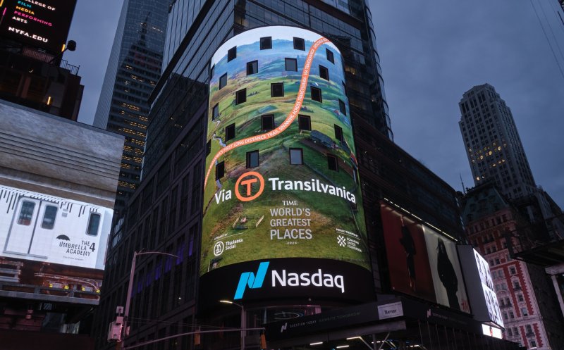 Via Transilvanica, aflat în topul celor mai frumoase locuri din lume, a fost promovat în Times Square din New York