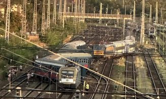Trenul Cluj - Budapesta a deraiat la intrarea în gara Keleti din capitala Ungariei