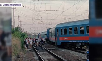 Trenul Cluj-Napoca - Budapesta a deraiat la intrarea în gara Keleti din capitala Ungariei