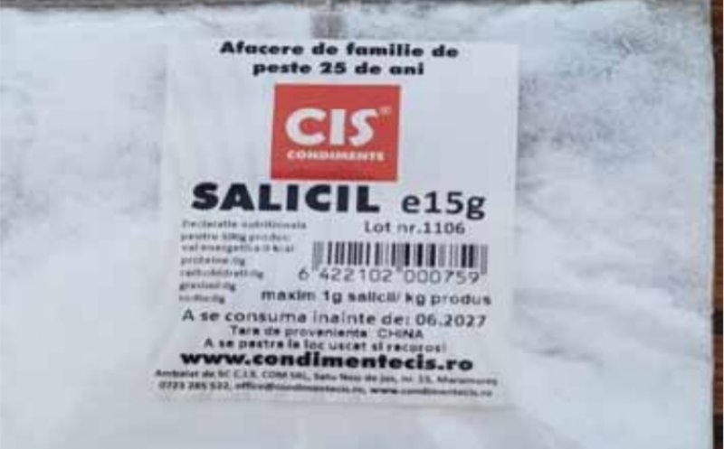Salicil, vândut drept conservant pentru alimente, retras din magazine, și la Cluj