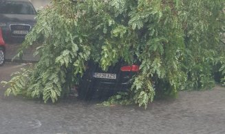 Furtună la Cluj-Napoca! Multe străzi au fost inudate de apă