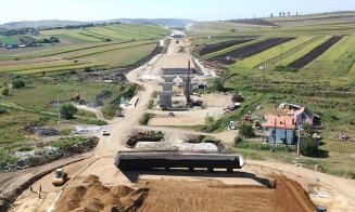 IMAGINI cu stadiul lucrărilor la Drumul Expres din Cluj, legătura A3 - DN1 - Tureni