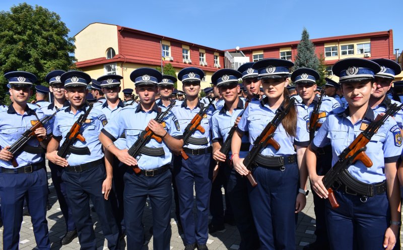 Cluj: 299 de viitori agenți au depus astăzi jurământul la Școala de Agenți de Poliție „Septimiu Mureșan”
