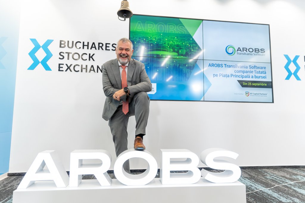AROBS își menține poziția de lider în tehnologie: Cifră de afaceri de 206 milioane de lei și profit net de 16 milioane de lei