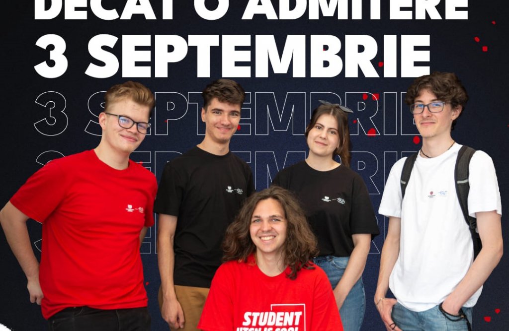 Din 3 septembrie Universitatea Tehnică din Cluj-Napoca dă start Admiterii de toamnă