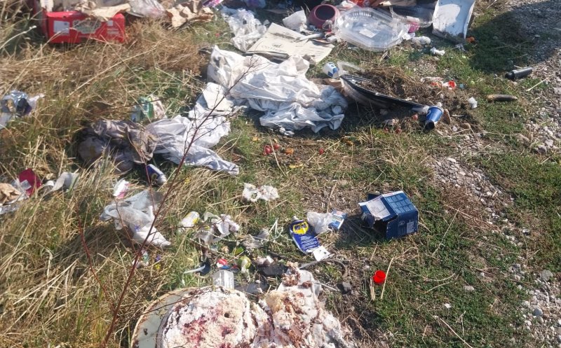 Amendă uşoară după o „nuntă împărătească”. Un clujean și-a aruncat gunoaiele în câmp, pe domeniul public