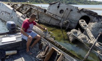 Nivelul scăzut al Dunării scoate la suprafață epave naziste încărcate cu explozivi, scufundate în timpul celui de-al Doilea Război Mondial