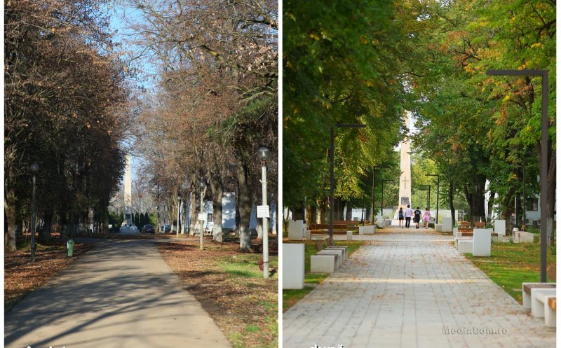 Parcul Obelisc din Turda a fost reamenajat