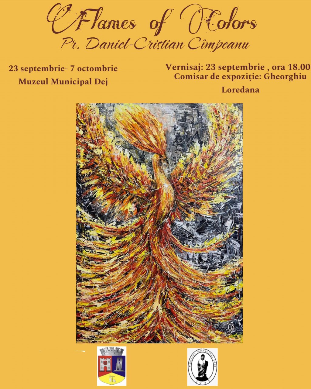 Expoziție de artă plastică „Flames of colours” , la Dej