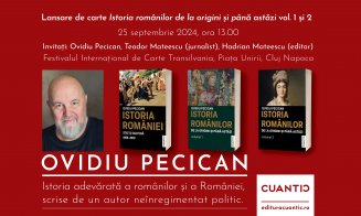 Editura Cuantic lansează la Cluj trilogia „Istoria românilor si a României”/ Scriitorul Ovidiu Pecican se va întâni cu cititorii