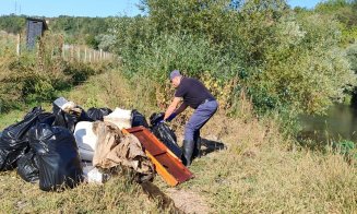 Curățenie pe Someșul Mic, în localitățile Florești și Gherla