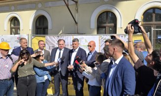 Marcel Ciolacu, la Cluj-Napoca. Declarații de presă, după vizita pe șantierul Institutului de Cercetare în Inteligență Artificială