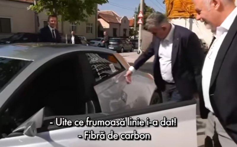 Marcel Ciolacu, impresionat de mașina electrică ”made in Cluj”: ''Este o adevărată minune tehnologică 100% românească''